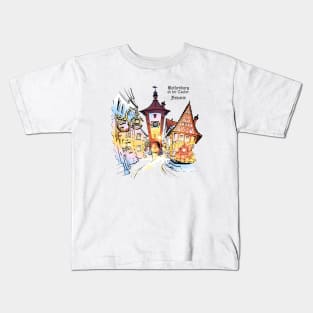 Color Rothenburg ob der Tauber, Bavaria Kids T-Shirt